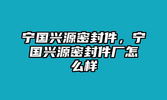 寧國(guó)興源密封件，寧國(guó)興源密封件廠怎么樣