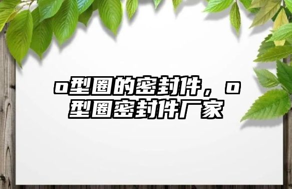 o型圈的密封件，o型圈密封件廠家