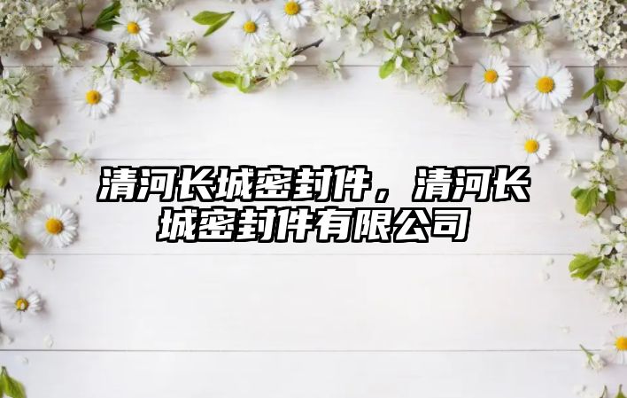 清河長城密封件，清河長城密封件有限公司