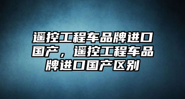 遙控工程車品牌進口國產(chǎn)，遙控工程車品牌進口國產(chǎn)區(qū)別