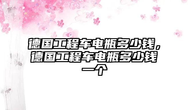 德國工程車電瓶多少錢，德國工程車電瓶多少錢一個(gè)