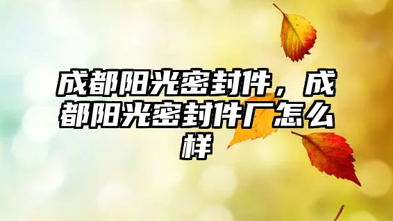 成都陽(yáng)光密封件，成都陽(yáng)光密封件廠怎么樣