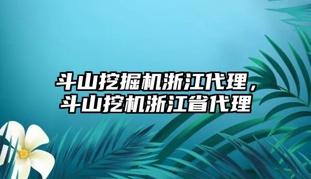 斗山挖掘機浙江代理，斗山挖機浙江省代理